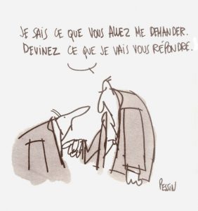 Dessin humoristique de Pessin sur la communication interpersonnelle, définition et exemples